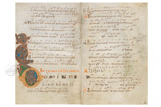 Gradual and Sequence Collection, Einsiedeln, Stiftsbibliothek des Klosters Einsiedeln, MS 121 − Photo 1