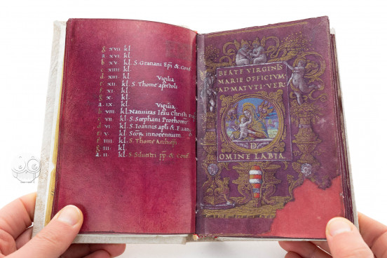 Book of Hours of Cardinal Carafa, Vatican City, Biblioteca Apostolica Vaticana, ms. vat. lat. 9490 − Photo 1