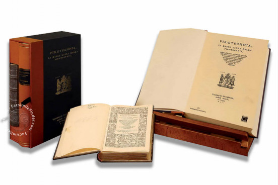 De la Pirotechnia - Second Edition, San Lorenzo de El Escorial, Real Biblioteca del Monasterio de El Escorial, RBME Mª 8-II-3 − Photo 1