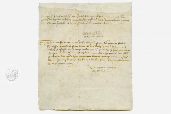 Matxin de Zalba's Letter - 1416, Navarra, Archivo Real y General de Navarra, Comptos, Registro 339, f. 109 − Photo 1