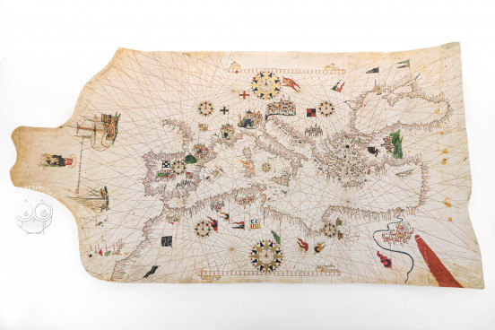 Portolan Chart by Matteo Prunes, Madrid, Museo Naval de Madrid, PM-1 − Photo 1