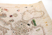 Portolan Chart by Matteo Prunes, Madrid, Museo Naval de Madrid, PM-1 − Photo 3