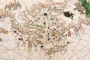Portolan Chart by Matteo Prunes, Madrid, Museo Naval de Madrid, PM-1 − Photo 5