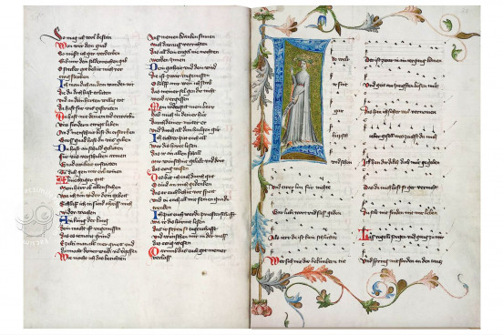 Poetry by Hugo von Montfort, Heidelberg, Universitätsbibliothek Heidelberg, Cod. Pal. germ. 329329 − Photo 1