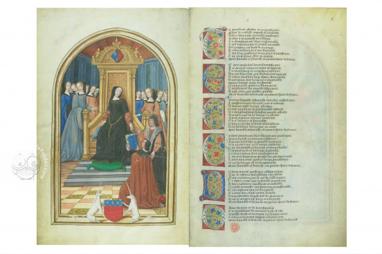 Chants royaux du Puy Notre-Dame d'Amiens, Paris, Bibliothèque nationale de France, Français 145 − Photo 1