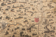 Caspar Vopelius: Map of The Rhine of 1555, Wolfenbüttel, Herzog August Bibliothek, R 9 − Photo 9