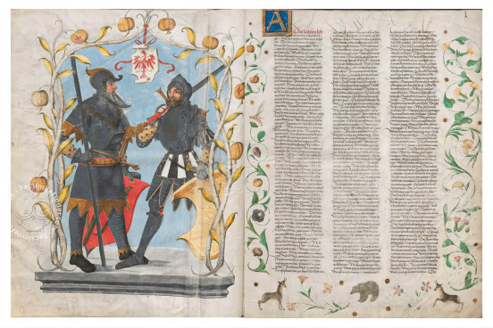 Ambras Book of Heroes, Vienna, Österreichische Nationalbibliothek, Cod. Ser. n. 2663 − Photo 1