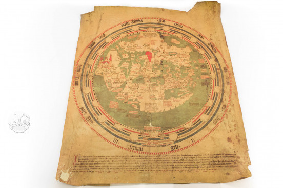 Mappa Mundi of Andreas Walsperger, Vatican City, Biblioteca Apostolica Vaticana, Pal. lat. 1362 B − Photo 1