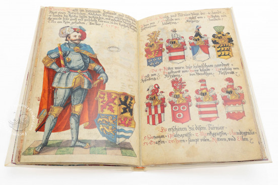 The Tournament Book of Kraichgauer Knight Community, Vatican City, Biblioteca Apostolica Vaticana, MS Ross. 711 − Photo 1