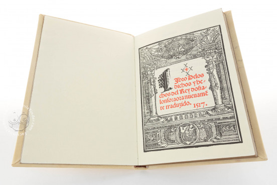 Libro de los Dichos y Hechos del Rey Don Alonso, Valencia, Biblioteca de Manuel Bas Carbonell, 17522 − Photo 1