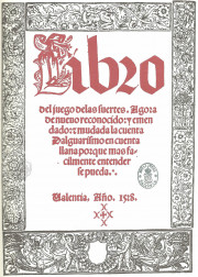 Libro del Juego de las Suertes R/9015 - Biblioteca Nacional de Espana (Madrid, Spain)