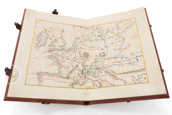 Mappa Mundi 1457 and Nautic Atlas of Battista Agnese, Portolano 1 - Banco Rari 32 - Biblioteca Nazionale Centrale di Firenze (Florence, Italy) − Photo 1