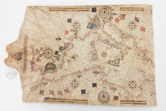 Portolan Chart by Salvat de Pilestrina, Toledo, Biblioteca de Castilla-La Mancha − Photo 1