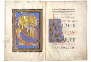 The Passau Evangelary, Munich, Bayerische Staatsbibliothek, Clm 16002, Passau Evangelary - f. 37v-38r (Birth of Maria)