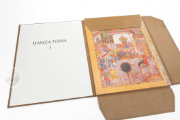 Ḥamza-Nāma Vol. LII/1, Vienna, Österreichisches Museum für Angewandte Kunst Private Collection
London, Victoria and Albert Museum, Facsimile edition by ADEVA, Vol. LII/1