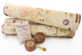 Portolani (set of 3 maps in deluxe wooden case, includes C.G.A.5, Modena, Biblioteca Estense Universitaria, C.G.A.5.d − Photo 2