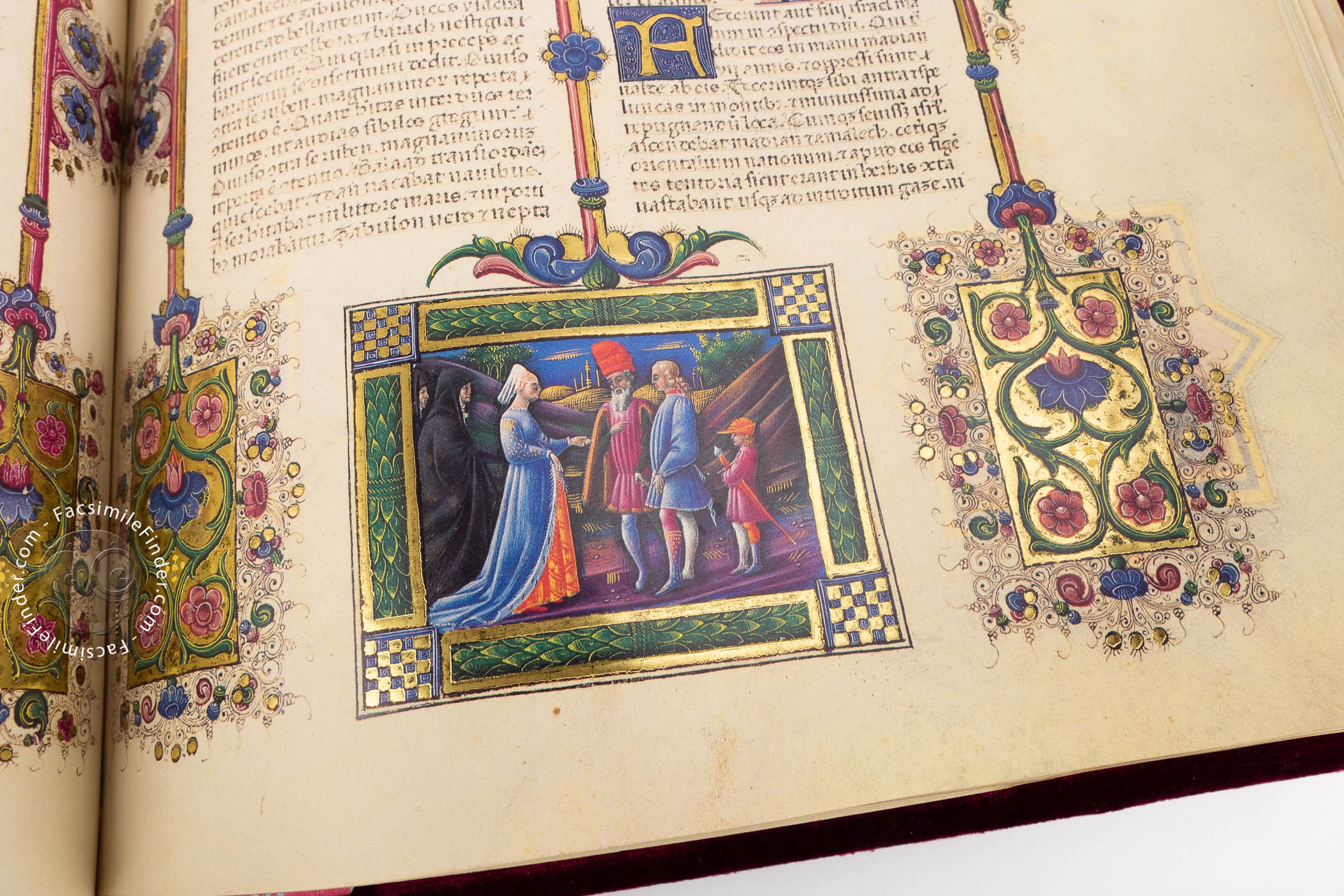 Fol.280r Opening of the Book of Ruth, from the Borso d'Este Bible. Vol 1  (vellum)