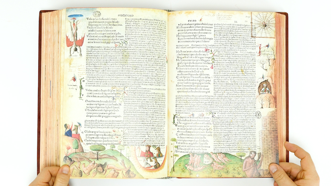 Divina Commedia 1491 Illustrated Incunabulum